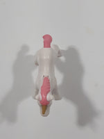 Geobra PlayMobil 2 1/4" Long White and Pink Baby Unicorn Animal Figure