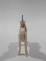 Geobra PlayMobil 4" Long White and Gold Unicorn Animal Figure