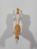 Geobra PlayMobil 4" Long White and Gold Unicorn Animal Figure