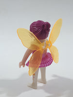Geobra PlayMobil Mystery Series Fairy Pink Dress with Yellow Wings 3" Tall Toy Figure 5597