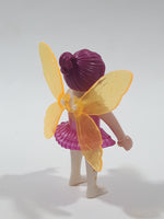 Geobra PlayMobil Mystery Series Fairy Pink Dress with Yellow Wings 3" Tall Toy Figure 5597