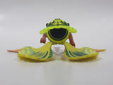 2014 Geobra PlayMobil Everdreamerz Dancing Queen Lime Green Crown Teal Swim Suit with Fluorescent Yellow Wings 3 1/4" Tall Toy Figure