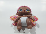 Baby Alive Glo Pixies Minis Sunny Pink Hair with Pink Fabric Wings 4" Tall Toy Figure