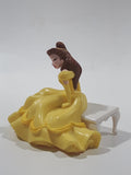 DecoPac Disney Belle Sitting on White Table 3 1/4" Tall Toy Figure