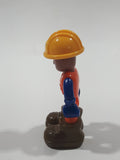 Toy State CAT Caterpillar Construction Worker 2 5/8" Tall Toy Figure
