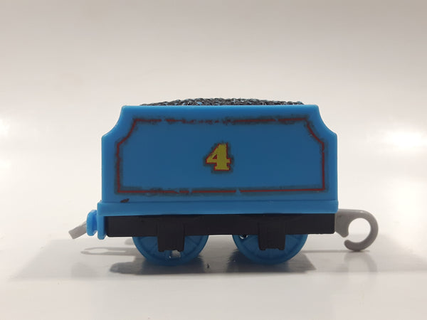 2013 Gullane Thomas and Friends Blue Coal Tender #4 Plastic Toy Train Car Vehicle