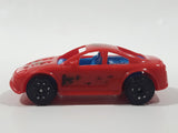 Unknown Brand Red with Blue Interior Plastic Body Die Cast Toy Car Vehicle