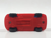 Unknown Brand Red with Blue Interior Plastic Body Die Cast Toy Car Vehicle