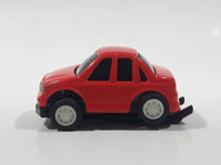 D9-NK7 Red Sedan Pull Back Die Cast Toy Car Vehicle