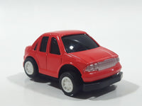 D9-NK7 Red Sedan Pull Back Die Cast Toy Car Vehicle