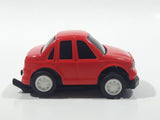 D9-NK7 Red Sedan Pull Back Die Cast Toy Car Vehicle