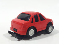 D9-NK7 Red Sedan Pull Back Die Cast Toy Car Vehicle