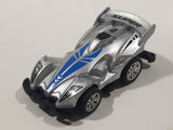 Unknown Brand Super #4 Silver Pull Back Die Cast Toy Car Vehicle