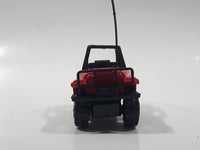 Unknown Brand Fire Dept Emergency Unit Jeep Red Die Cast Toy Car Vehicle