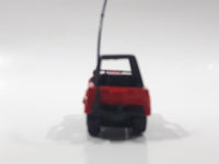 Unknown Brand Fire Dept Emergency Unit Jeep Red Die Cast Toy Car Vehicle