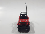 Unknown Brand Fire Dept Emergency Unit Jeep Red Die Cast Toy Car Vehicle