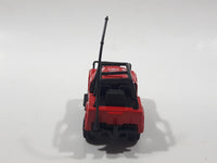 Unknown Brand Fire Dept Emergency Unit Jeep Red Die Cast Toy Car Vehicle