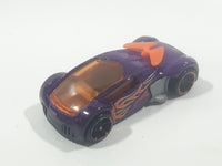 2011 Hot Wheels Super 6-Lane Raceway Phantom Racer Metalflake Dark Violet Purple Die Cast Toy Race Car Vehicle
