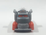2010 Hot Wheels Road Course Race Fast Gassin Fuel Truck Grey and Orange with Chrome Tank Die Cast Toy Car Vehicle