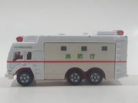 1996 Tomy Tomica No. 118 Super Ambulance White Die Cast Toy Car Vehicle with Slide Out Sides