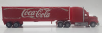 2002 Schutzmarken koffeinhaltig Coca Cola Semi Tractor Trailer Truck Red Plastic Die Cast Toy Car Vehicle