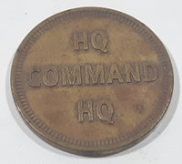 Vintage HQ Command HQ No Cash Value Metal Gaming Token Coin