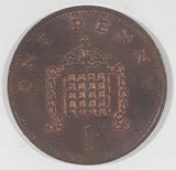 1985 United Kingdom Great Britain One Penny 1 Cent Queen Elizabeth II Copper Metal Coin