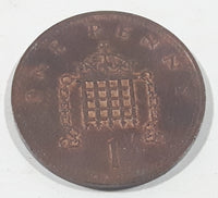 1985 United Kingdom Great Britain One Penny 1 Cent Queen Elizabeth II Copper Metal Coin