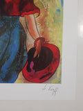Park West Gallery Linda Le Kinff Afternoon Painting 7" x 8 5/8" Serioligthograph Art Print