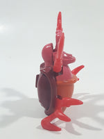 1996 McDonald's Disney Little Mermaid Sebastian Crab 3 1/4" Tall Plastic Wind Up Moving Toy Figure
