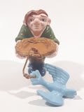 Disney Hunchback of Notre Dame Quasimodo Holding Nest with Blue Bird PVC Toy Figure 3 1/8" Tall