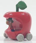 1995 McDonald's The Busy World of Richard Scarry  Lowly Worm Apple Car 2 3/8" Tall Toy Figure