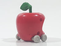 1995 McDonald's The Busy World of Richard Scarry  Lowly Worm Apple Car 2 3/8" Tall Toy Figure