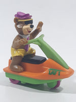 1991 McDonald's Hanna Barbera Yogi Bear Cartoon Character on Jet Ski Rev-Up and Go Toy Figure