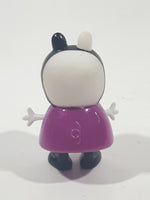 Peppa Pig Zoe Zebra 2" Tall Plastic and Rubber Toy Figure