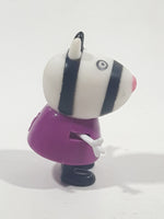 Peppa Pig Zoe Zebra 2" Tall Plastic and Rubber Toy Figure