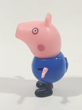 Peppa Pig George Pig 2" Tall Plastic and Rubber Toy Figure