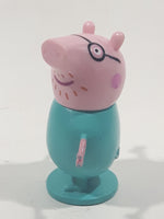 2003 ABD Peppa Pig Daddy Pig 2 1/8" Tall Toy Figure