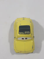 Disney Pixar Cars Fiat 500 Luigi Yellow Die Cast Toy Car Vehicle