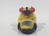 2009-2013 Rovio Angry Birds Go! TelePods Chuck's Mega Rocket Yellow Toy Car Vehicle #A6028