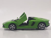 MSZ Lamborghini Aventador LP 700-4 Convertible Green 1/43 Scale Die Cast Toy Car Vehicle with Opening Doors