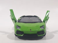 MSZ Lamborghini Aventador LP 700-4 Convertible Green 1/43 Scale Die Cast Toy Car Vehicle with Opening Doors