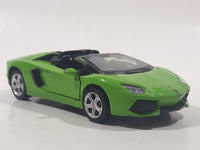 MSZ Lamborghini Aventador LP 700-4 Convertible Green 1/43 Scale Die Cast Toy Car Vehicle with Opening Doors