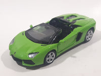 MSZ Lamborghini Aventador LP 700-4 Convertible Green 1/43 Scale Die Cast Toy Car Vehicle with Opening Doors