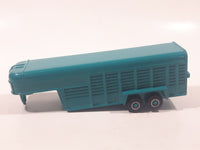 ERTL Farm Country Livestock Trailer Teal Green Die Cast Toy Car Vehicle with Opening Rear Gate
