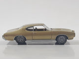 2003 Johnny Lightning 1969 Pontiac GTO Gold Die Cast Toy Car Vehicle with Opening Hood