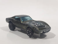 Vintage 1968 Hot Wheels Sweet 16 Custom Corvette Spectraflame Olive Die Cast Toy Car Vehicle