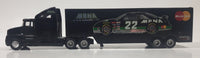 1994 Racing Champions MBNA Motorsports NASCAR Pontiac #22 Ward Burton Semi Tractor Truck and Trailer Black 11" Long Die Cast Toy Car Vehicle