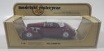 Vintage 1979 Matchbox Models of Yesteryear Y-18 1937 Cord 812 Dark Red with White Roof Die Cast Toy Car Vehicle New in Box