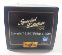 Maisto Special Edition 1950 Chevrolet 3100 Pickup Black Tirecraft Michelin Custom 8" Long 1:25 Scale Die Cast Toy Car Vehicle New in Box